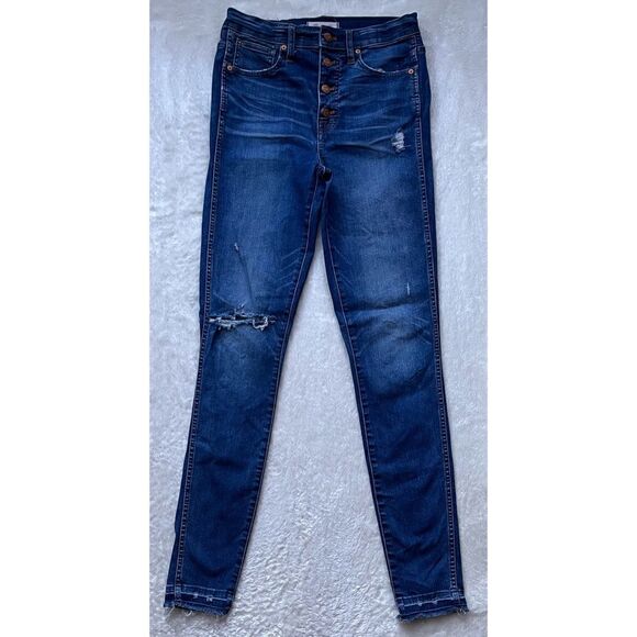 Madewell Taller 10" High-Rise Skinny Jeans: Drop-Hem Edition in Rosecliff Wash - Picture 12 of 16